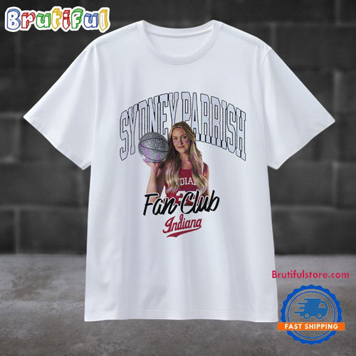 Sydney Parrish Indiana Hoosiers Basketball Fan Club T Shirt