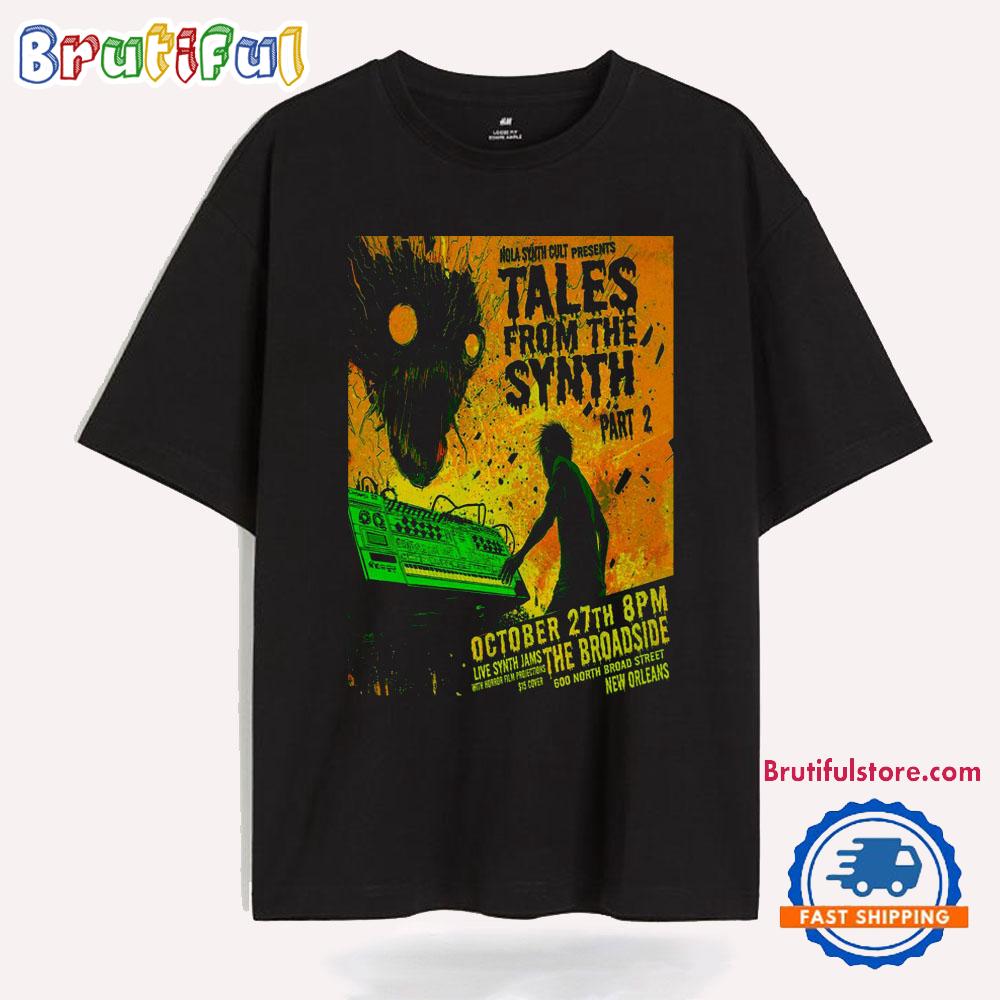 Synth Jam Tour Oct 27 2024 The Broadside New Orlenas LA T Shirt