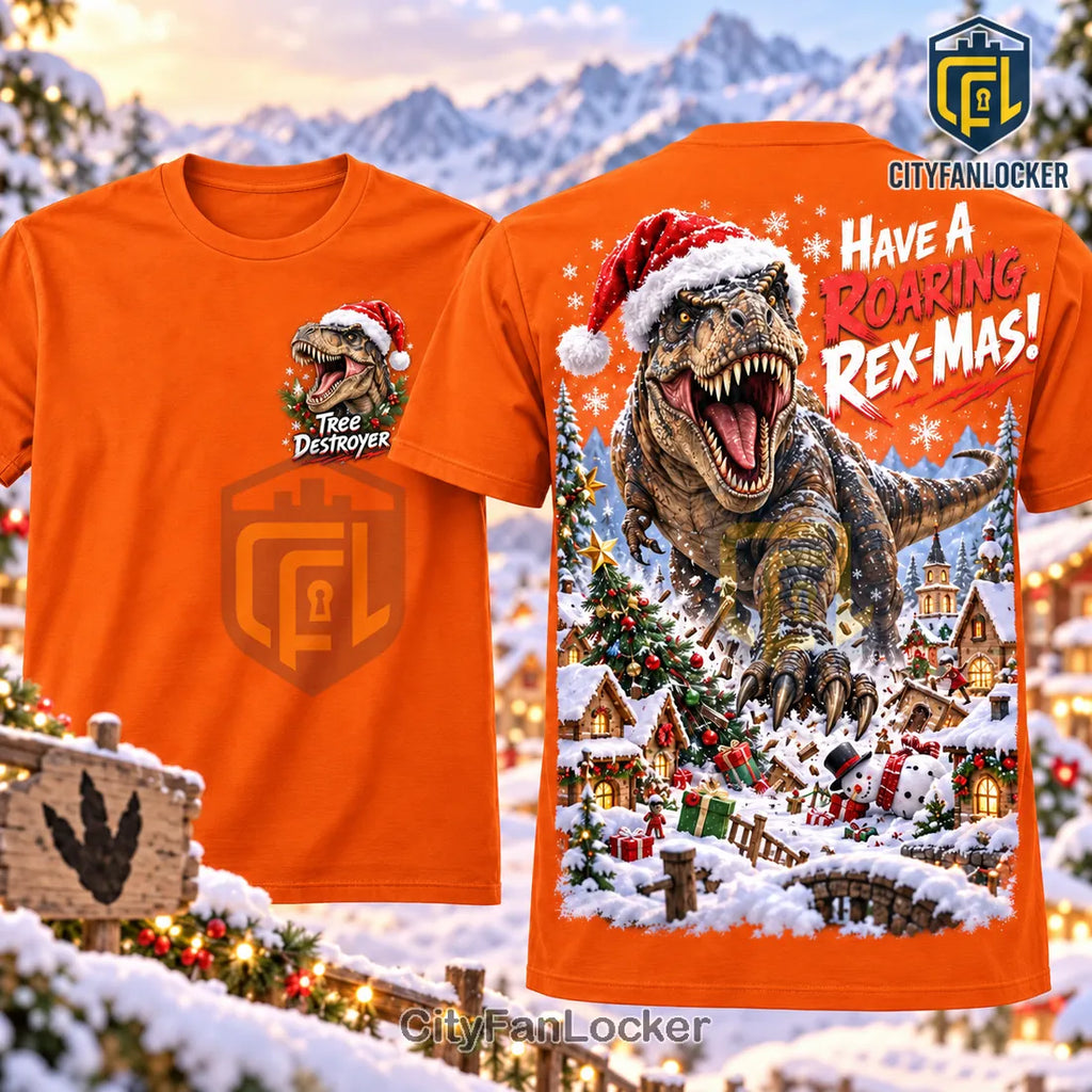 T-Rex Roaring Rex-Mas Christmas Shirt