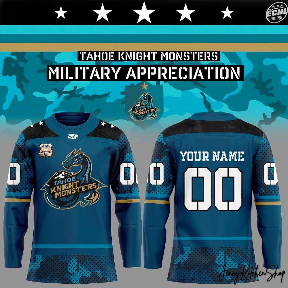 Tahoe Knight Monsters Military Appreciation 2026 Hockey Jersey