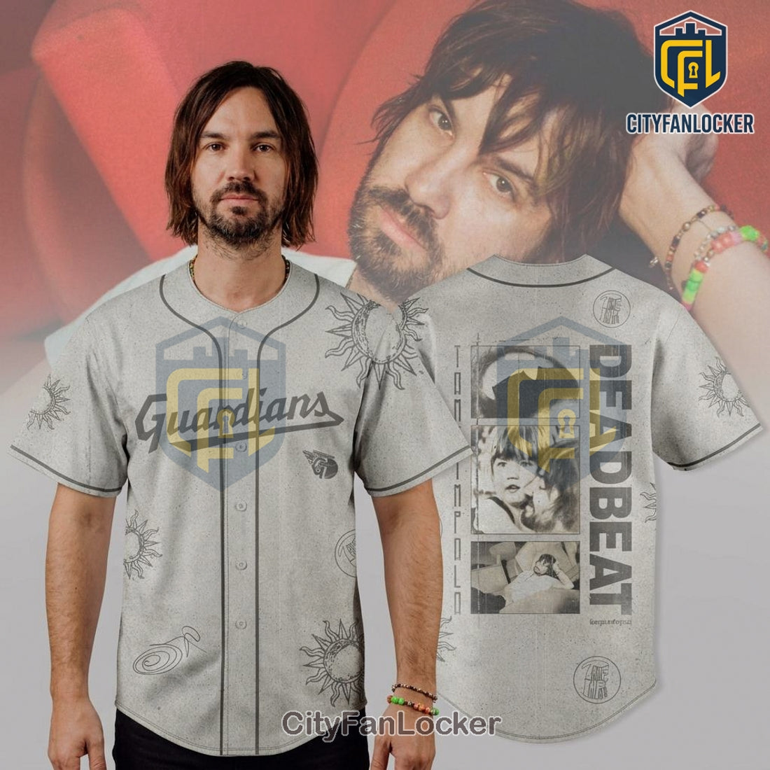 Tame Impala Deadbeat Guardians Tour Baseball Jersey