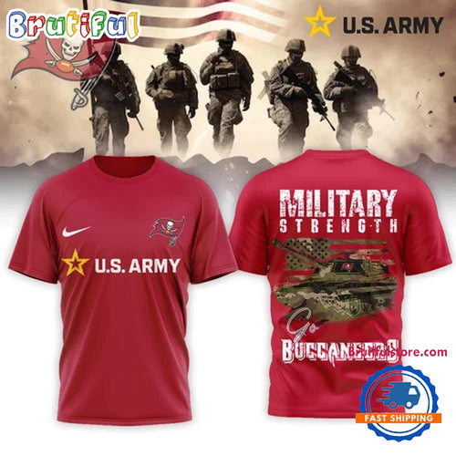 Tampa Bay Buccaneers 2026 NFL US Army Military Strength Limited 3D Shirt