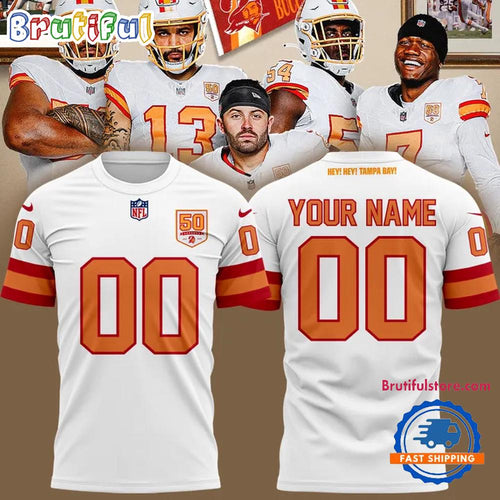 Tampa Bay Buccaneers 50th Season Essential Custom T Shirt