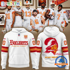 Tampa Bay Buccaneers 50th Season Essential White Hoodie T-Shirt