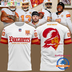 Tampa Bay Buccaneers 50th Season Essential White Hoodie T-Shirt