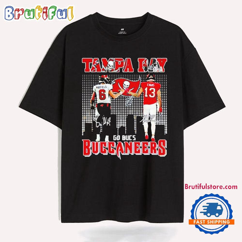 Tampa Bay Buccaneers Baker Mayfield x Mike Evans Signature Go Bucs T Shirt