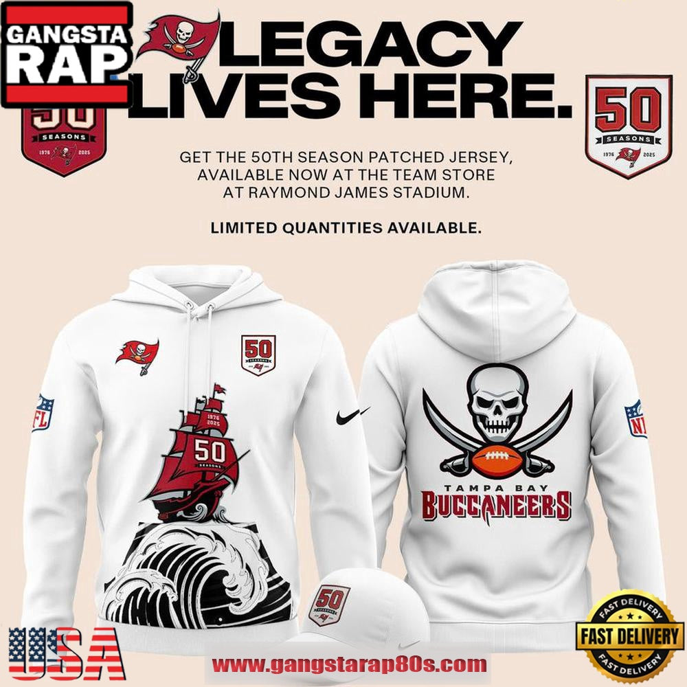 Tampa Bay Buccaneers Celebration 50th Season Special Edition Unisex Hoodie