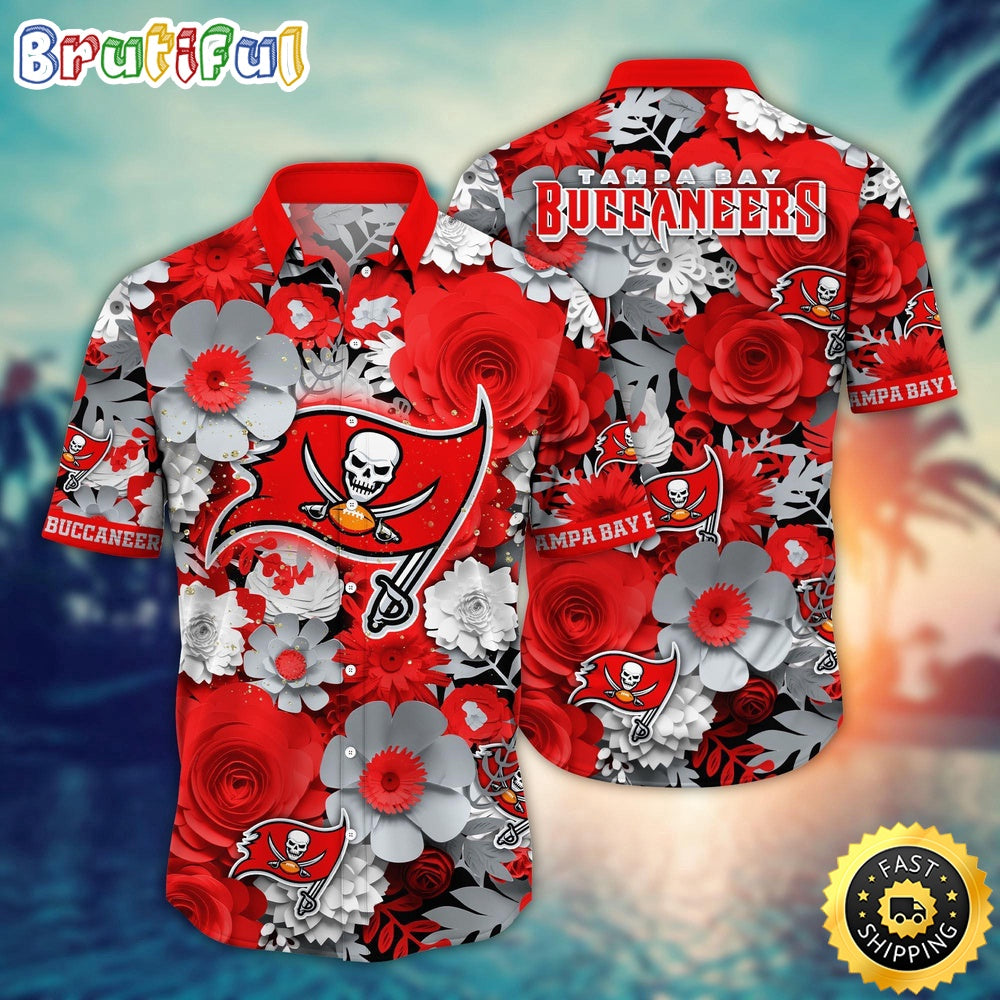 Tampa Bay Buccaneers Hawaii Shirt Flower Colorful Coastal Wear