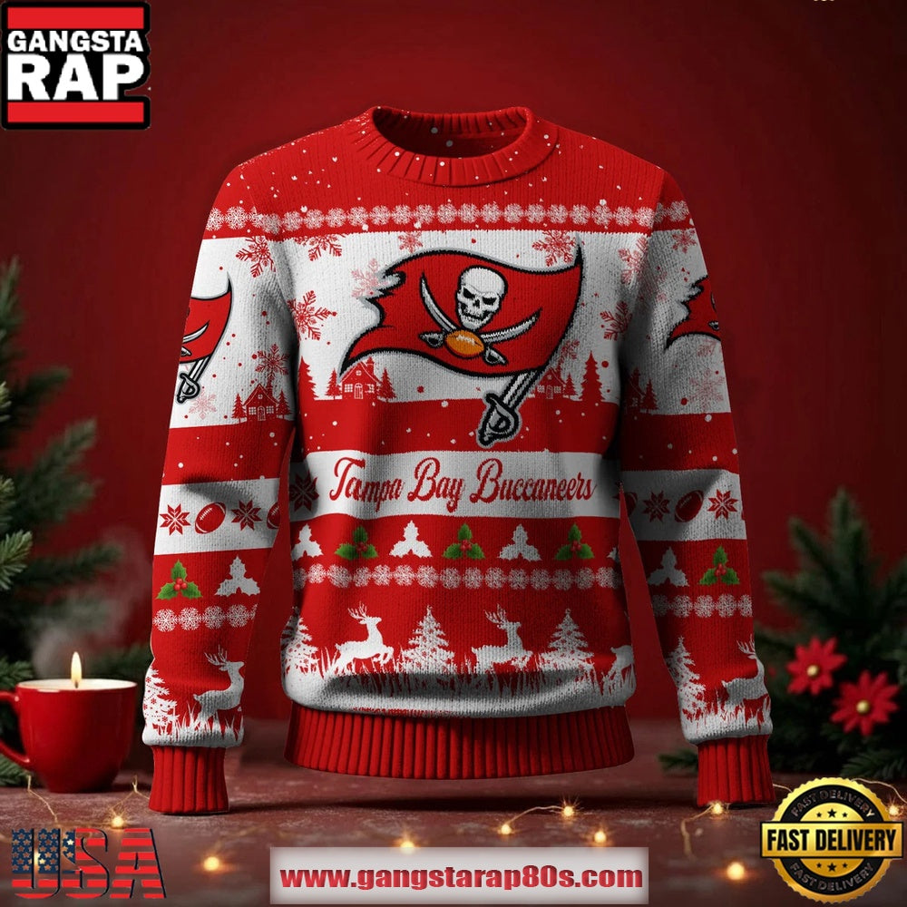 Tampa Bay Buccaneers NFL Holiday Spirit Ugly Christmas Sweater