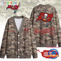 Tampa Bay Buccaneers NFL Veteran Military Camo Heritage Cardigan