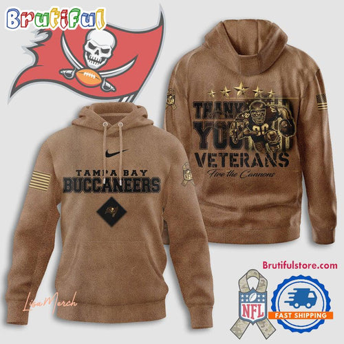 Tampa Bay Buccaneers Thank You Veterans Fire The Cannons Hoodie T-Shirt