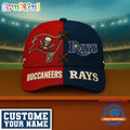 Tampa Bay Buccaneers x Tampa Bay Rays Sporty New Design Baseball Cap