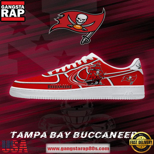 Tampa Bay Football NFL Team Logo Air Force 1 Sneakers Shoes Sneakers