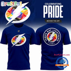 Tampa Bay Lightning Blue CELEBRATING PRIDE 2026 Hoodie T-Shirt