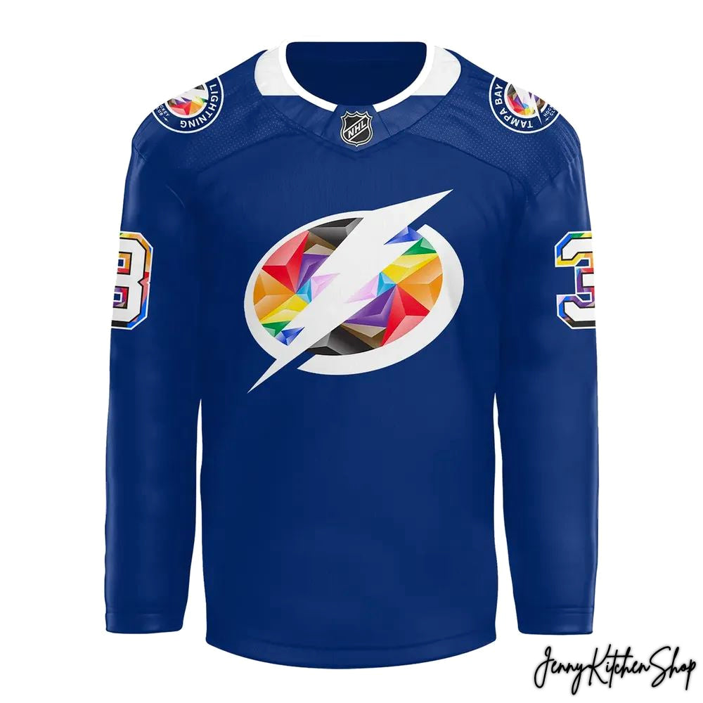 Tampa Bay Lightning Celebrating Pride 2026 Hockey Jersey