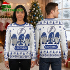 Tampa Bay Lightning Gnome Trio Ugly Christmas Sweater