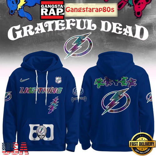 Tampa Bay Lightning Grateful Dead 60 Years Special Edition All Over Print Hoodie
