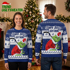 Tampa Bay Lightning Grinch Hockey Player Ugly Christmas Sweater