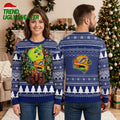 Tampa Bay Lightning Grinch Hugging Hockey Stick Ugly Christmas Sweater