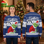 Tampa Bay Lightning Grinch With Hockey Stick Ugly Christmas Sweater