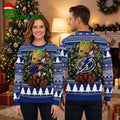 Tampa Bay Lightning Groot Christmas Lights Ugly Christmas Sweater