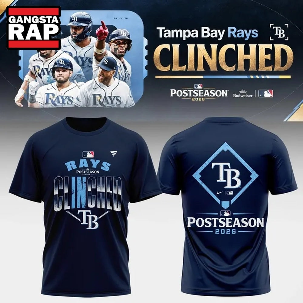 Tampa Bay Rays 2026 Postseason Clinched T Shirt