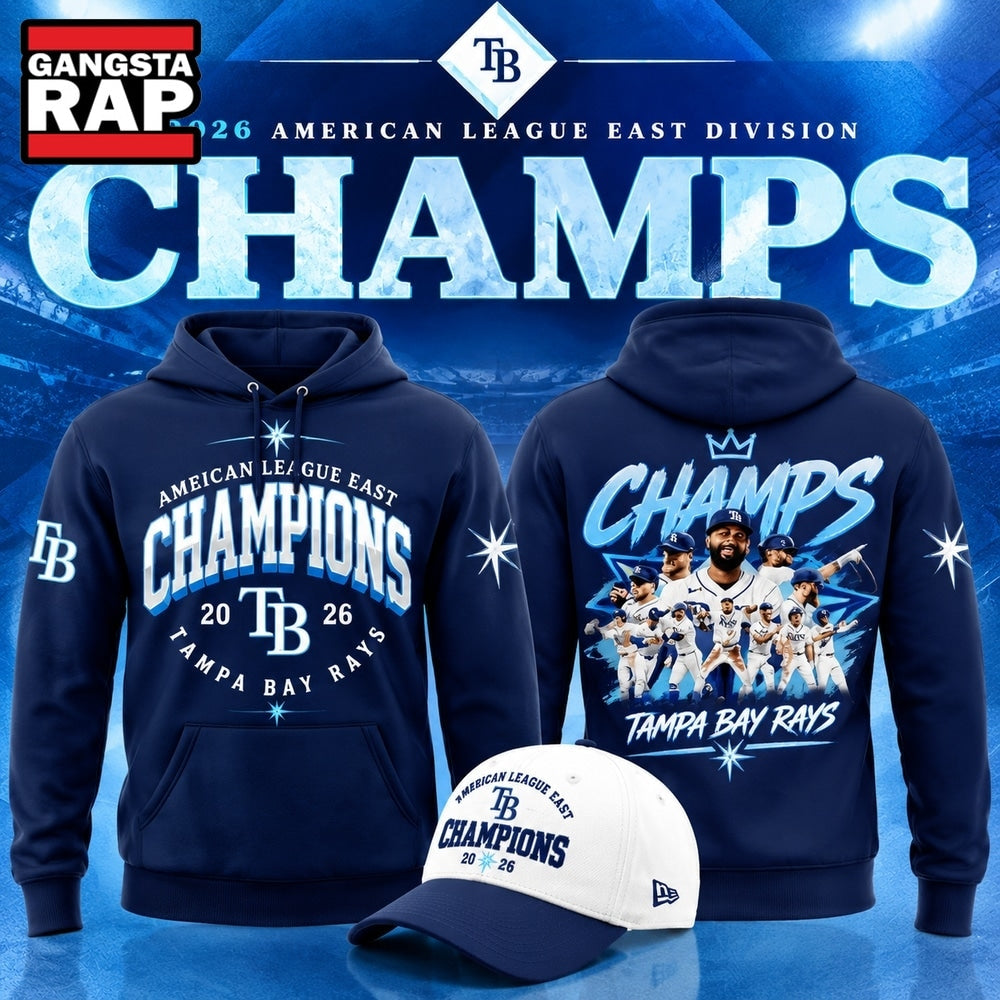 Tampa Bay Rays AL East Division Champions 2026 Navy Pullover Hoodie