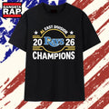Tampa Bay Rays Baseball AL East Division 2026 Champions T Shirt