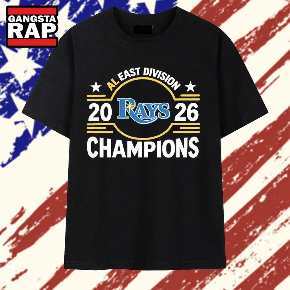 Tampa Bay Rays Baseball AL East Division 2026 Champions T Shirt