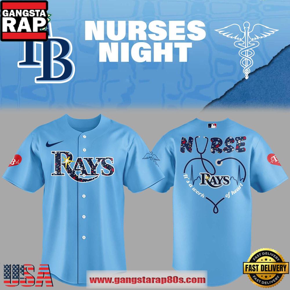 Tampa Bay Rays MLB Nurses Night 2026 Exclusive Fan Baseball Jersey Shirt