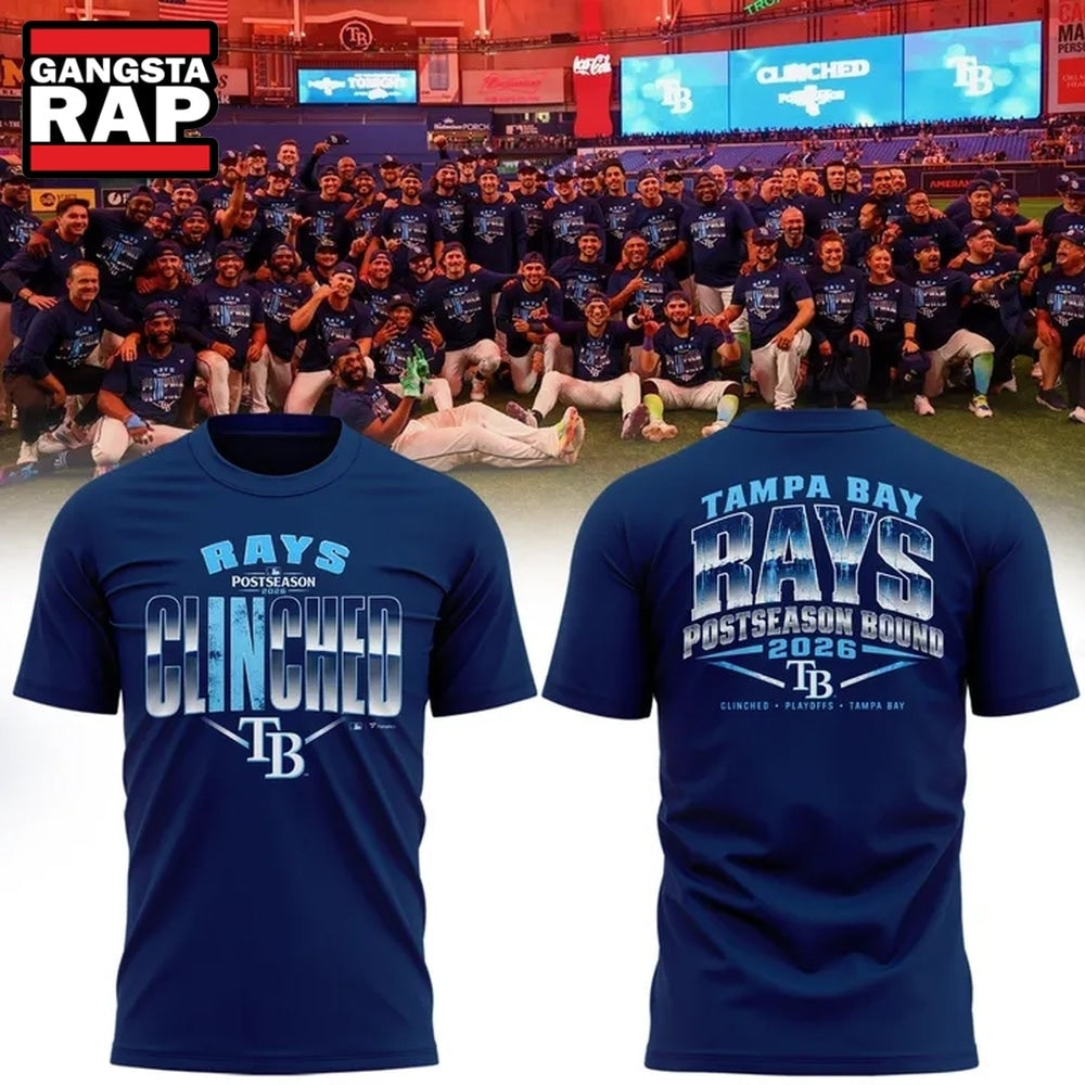 Tampa Bay Rays Navy 2026 Postseason T Shirt