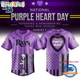 Tampa Bay Rays Purple Heart Day Baseball Jersey