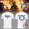 Tampa Bay Rays x Firefighter Appreciation Night White 3D Shirts