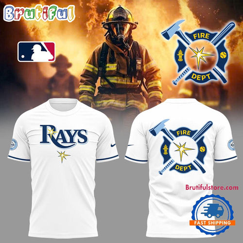 Tampa Bay Rays x Firefighter Appreciation Night White 3D Shirts