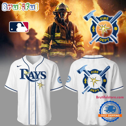 Tampa Bay Rays x Firefighter Appreciation Night White Jersey