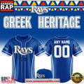 Tampa Bay Rays x Greek Heritage Custom 2026 Baseball Jersey