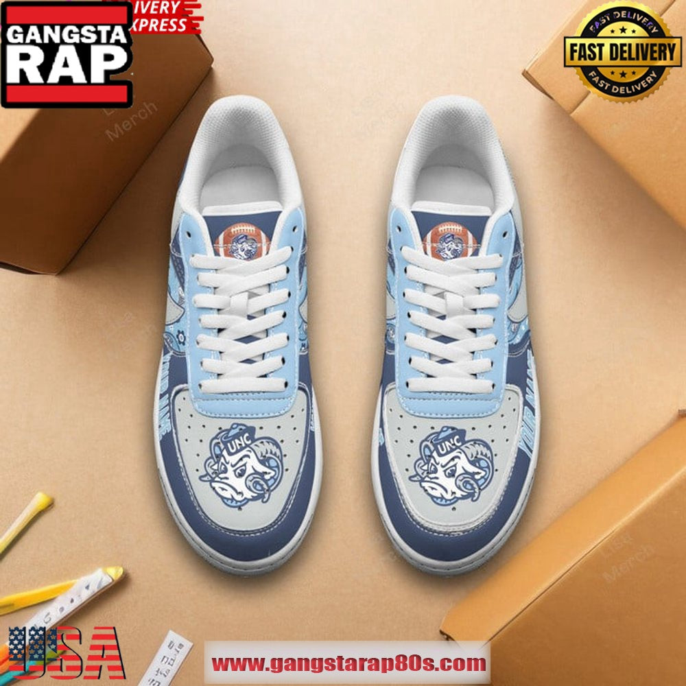 Tar Heels North Carolina Custom Air Force 1 Sneakers Shoes
