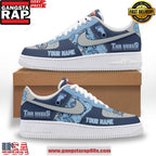 Tar Heels North Carolina Custom Air Force 1 Sneakers Shoes
