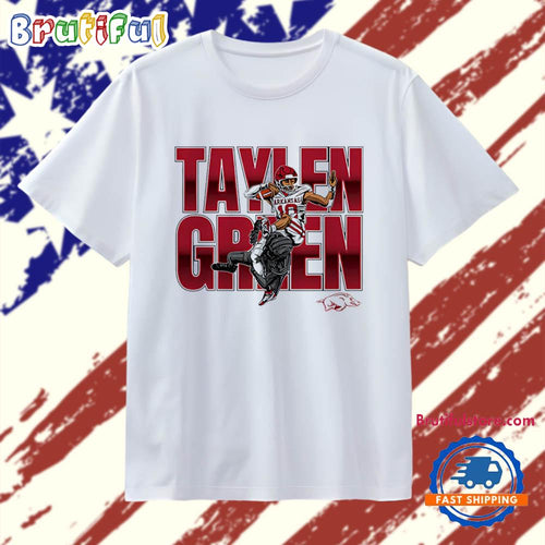 Taylen Green Arkansas Football NCAA Caricature T Shirt