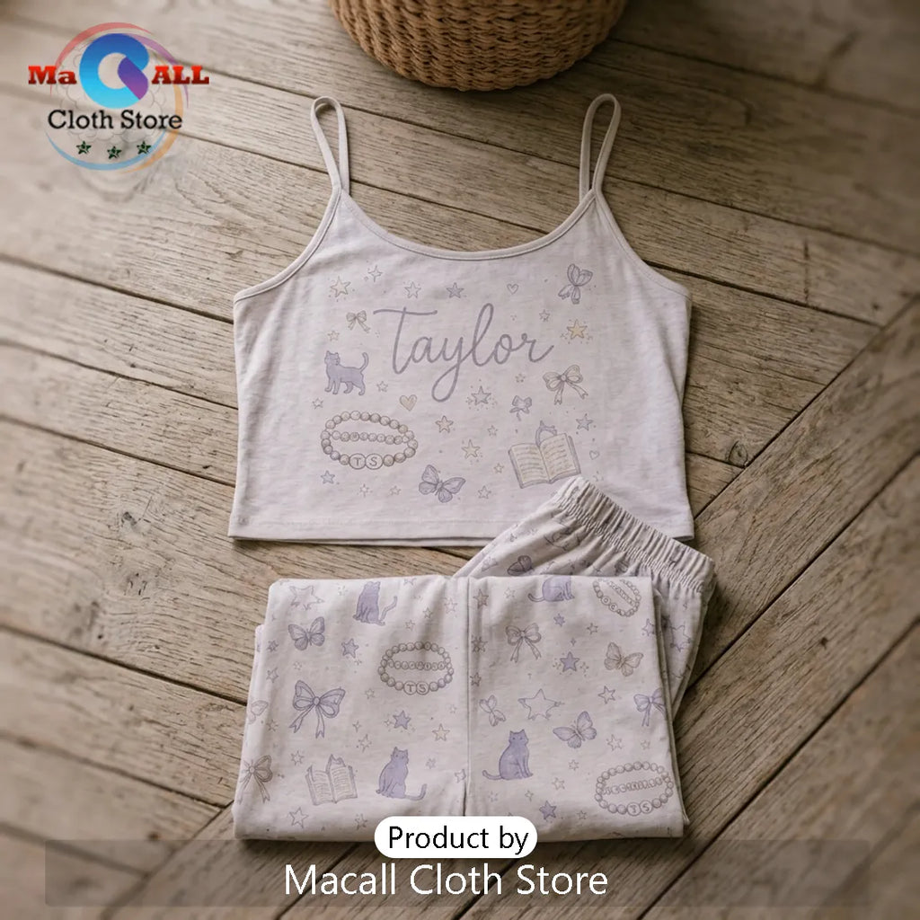 Taylor Swift Aesthetic Pastel Loungewear Set