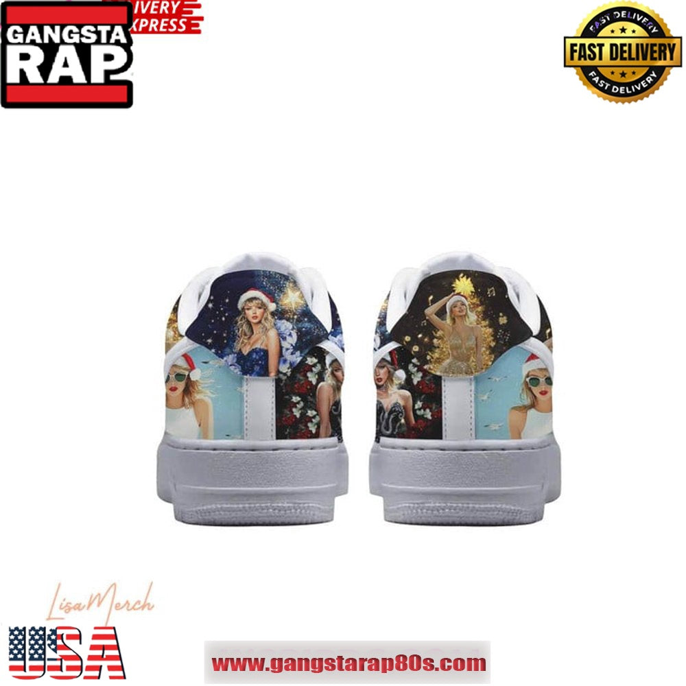 Taylor Swift Christmas Holiday Limited Edition Air Force 1 Running Sneakers