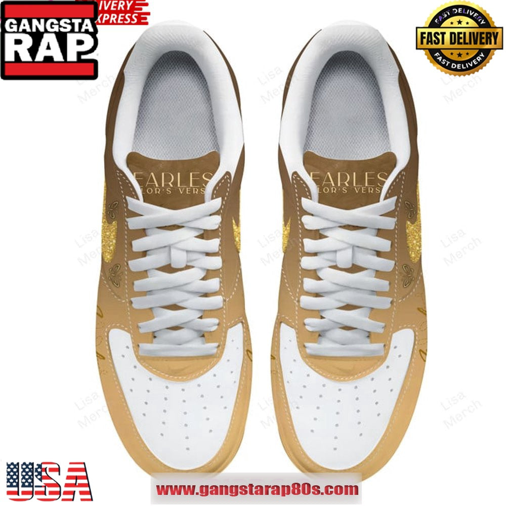 Taylor Swift Fearless Limited Edition Air Force 1 Running Sneakers Shoes