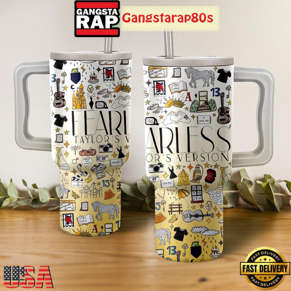 Taylor Swift Fearless Taylor’s Version Tumbler Cup 40oz