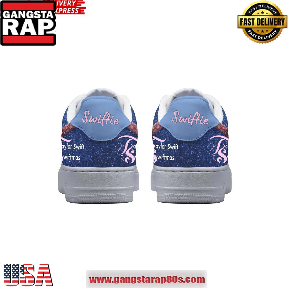Taylor Swift Have a Merry Little Swiftmas Limited Air Force 1 Sneakers Shoes