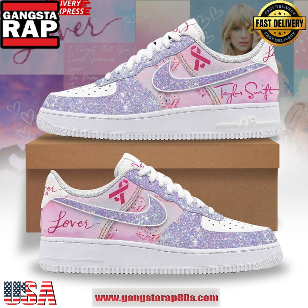 Taylor Swift Lover Special Edition Air Force 1 Running Sneakers Shoes