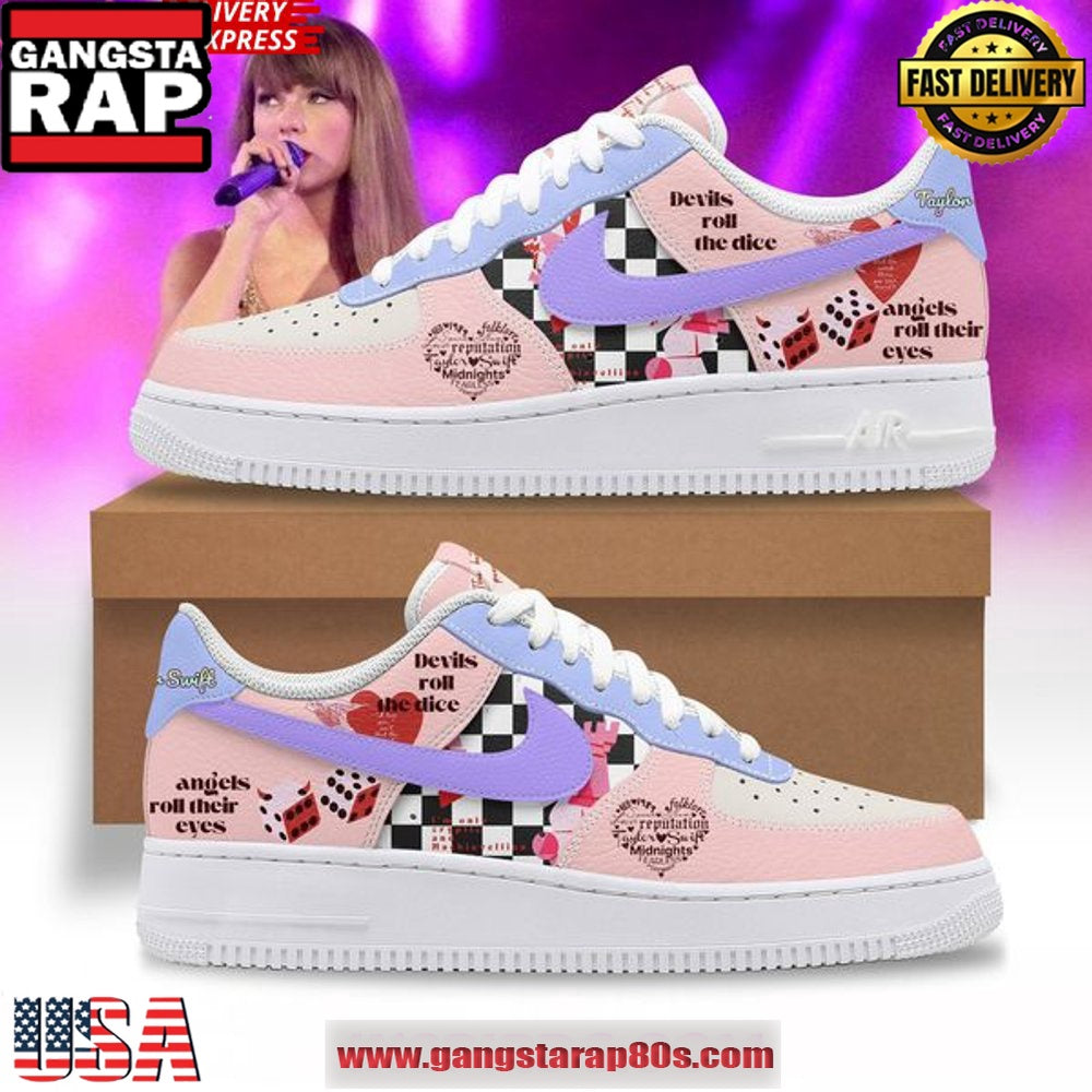 Taylor Swift Midnights Special Limited Air Force 1 Sneakers Shoes