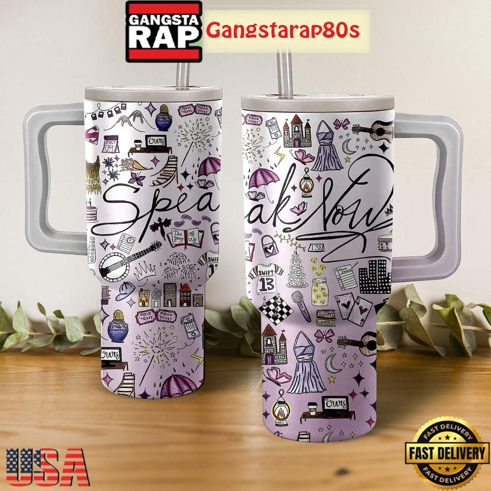 Taylor Swift Speak Now Album Tumbler Cup 40oz