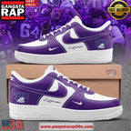 TCU Football Custom Air Force 1 Running Sneakers Shoes