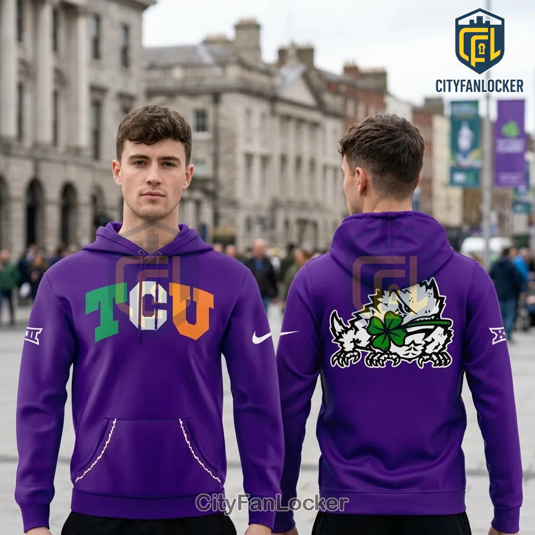 TCU Horned Frogs x Aer Lingus College Football Classic 2026 Hoodie