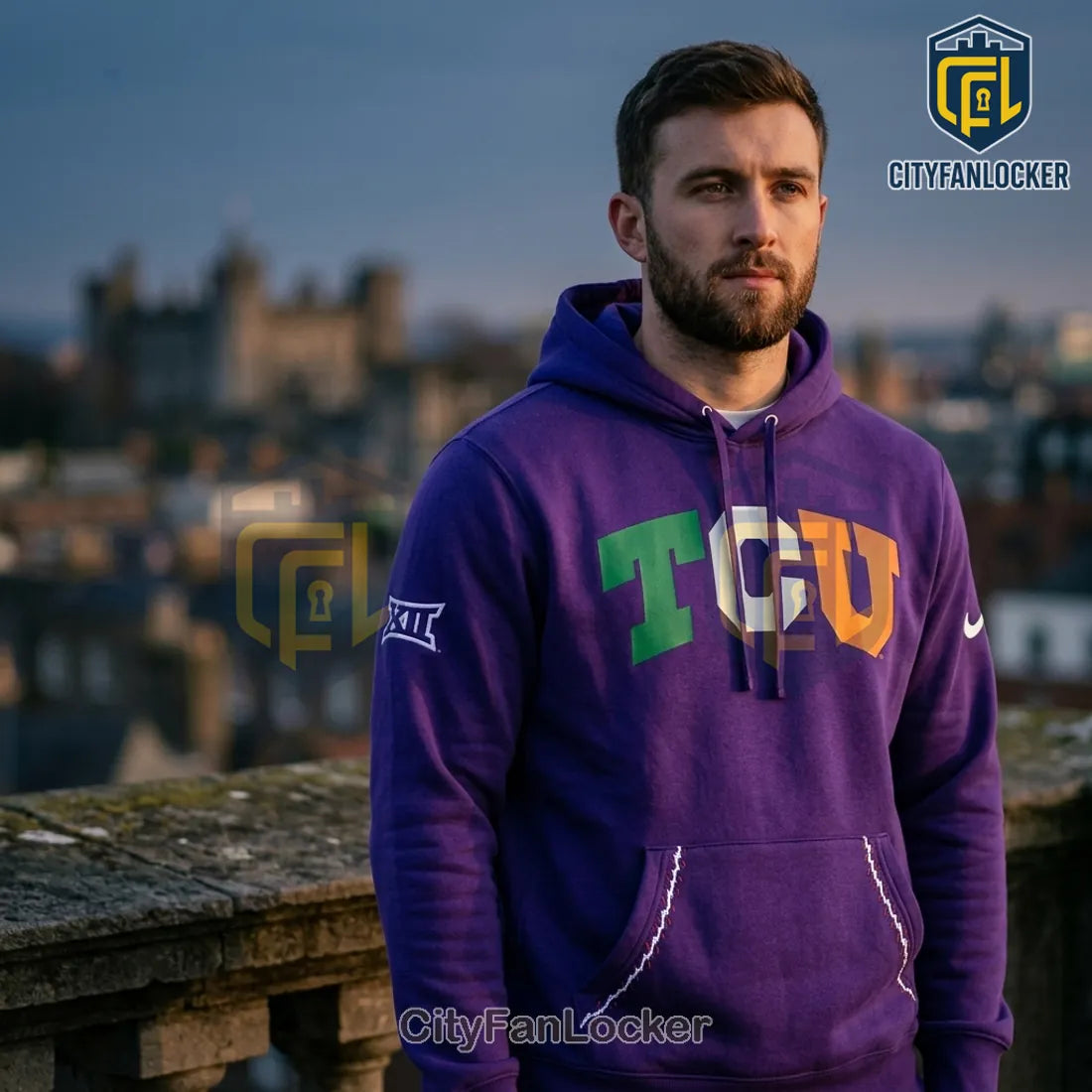 TCU Horned Frogs x Aer Lingus College Football Classic 2026 Hoodie